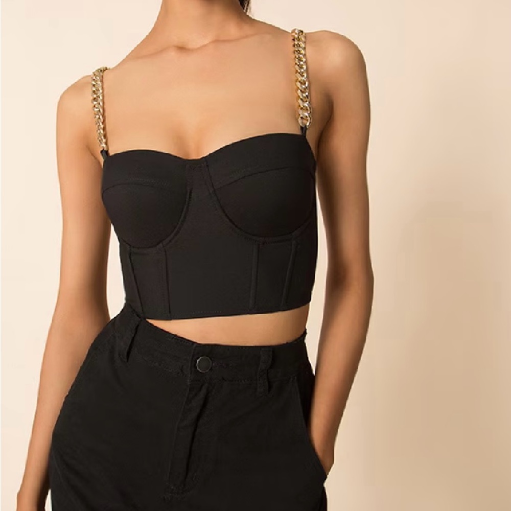 Superdown chain strap corset (XS, new)